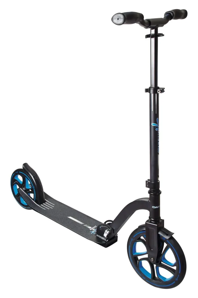 Aluminium Scooter Pro, Tretroller, 250/215 mm, ABEC 7, höhenverstellbar, blau