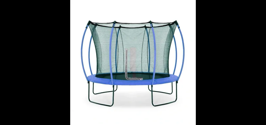 Springsafe Trampolin Colours 305 cm mit Sicherheitsnetz, Outdoor-Trampolin, Durchmesser 305 cm, rund, blau