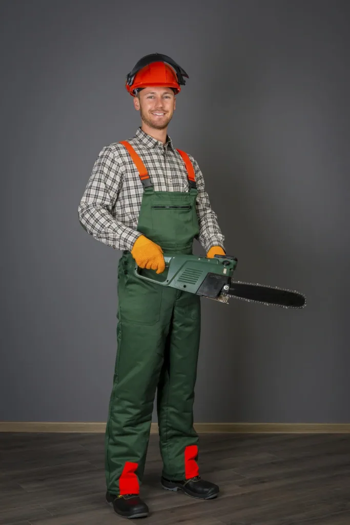 Schnittschutz Sicherheits Starter Set: Hose Gr.54, Helm, Handschuhe