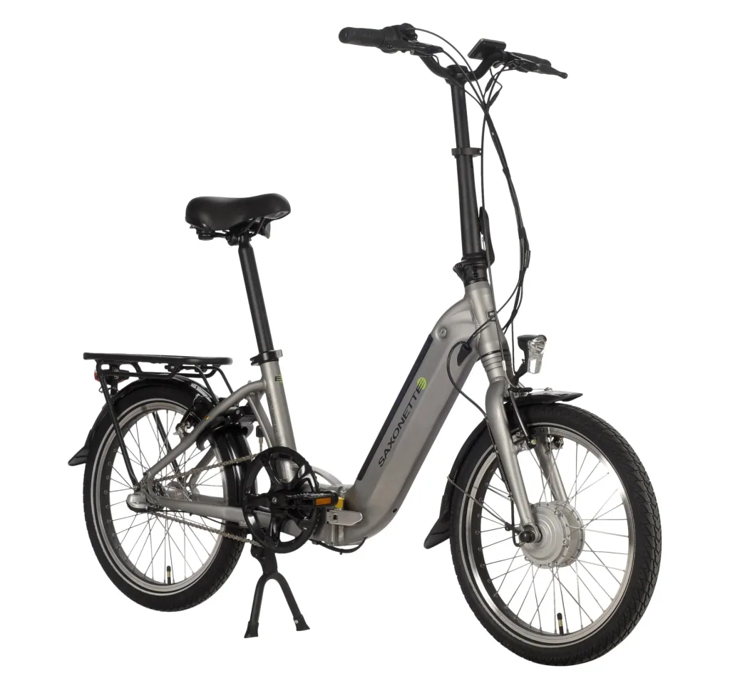 Unisex E-Faltrad, 20 Zoll, Rahmenhöhe 33 cm,3 Gang Nabenschaltung, silber matt, Sylt