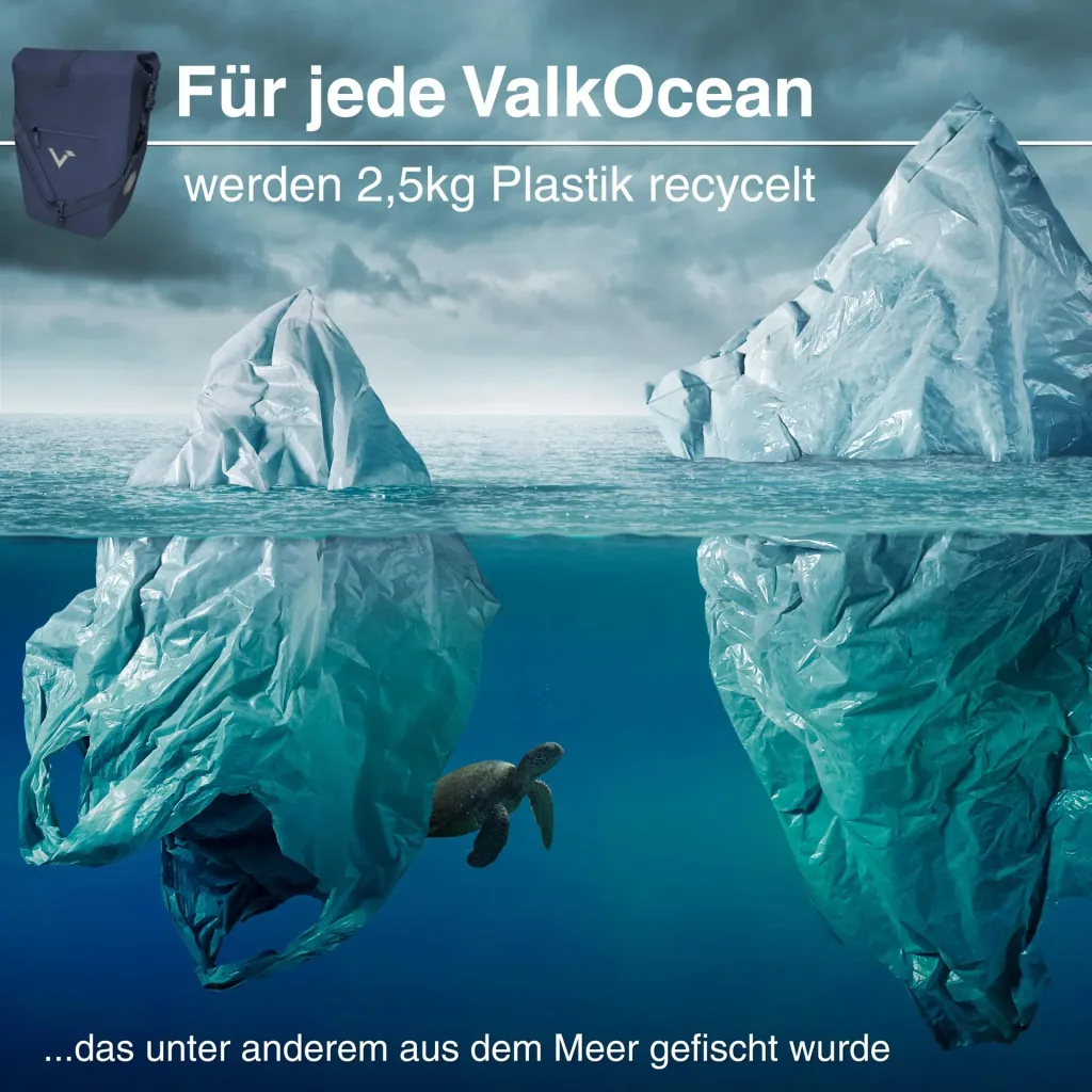 ValkOcean Gepäckträgertasche, Blau