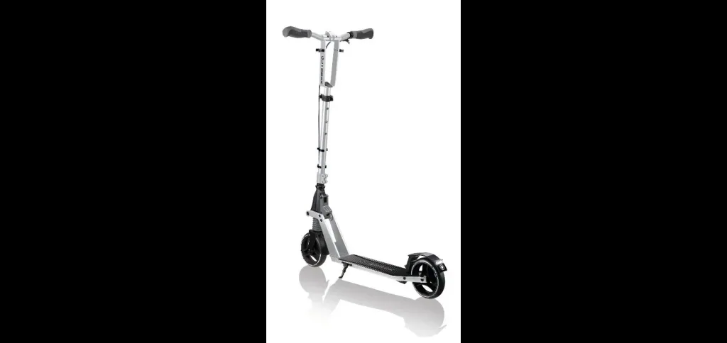 ONE K 165 DELUXE Tretroller, 165 mm, ABEC 7, höhenverstellbar, Handbremse, Klappmechanismus, silber