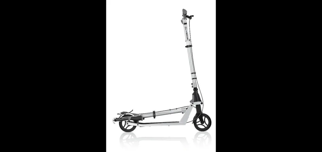 ONE K 165 DELUXE Tretroller, 165 mm, ABEC 7, höhenverstellbar, Handbremse, Klappmechanismus, silber