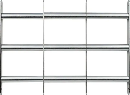 Fenstergitter 5450 individuell einstellbar, 500 - 650 x 450 mm mit 3 Querstreben