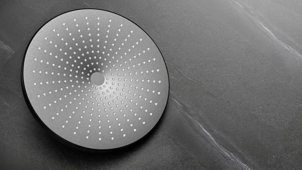 Regenduschkopf Ultimate Shower Schwarz/Grau, Ø 25 cm