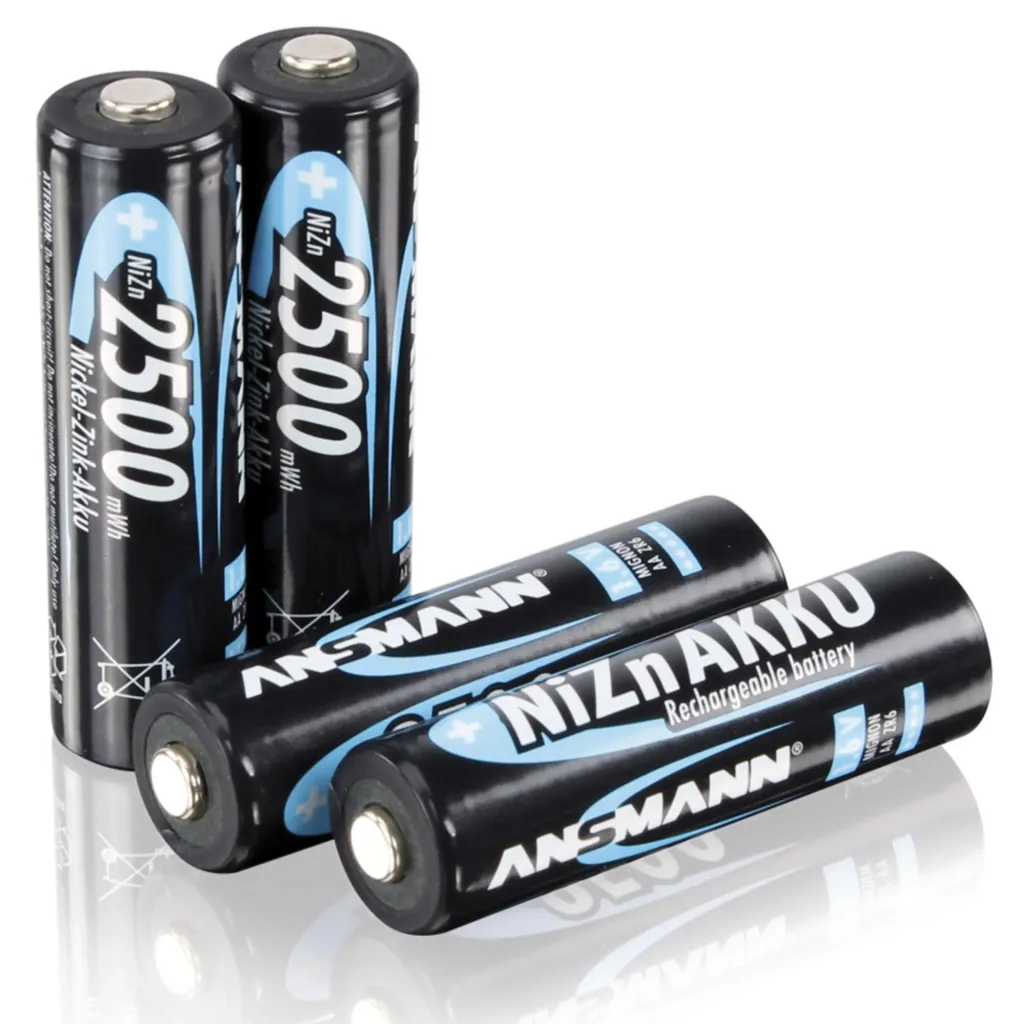 NiZN Mignon (AA) Akku mit 2500 mWh - 4 Stück