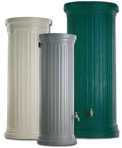 Säulentank / Regentonne "CLASSIC line", Steingrau, 330 Liter