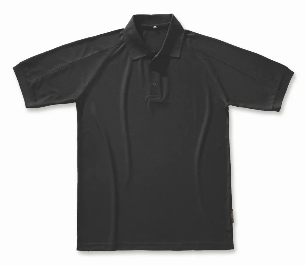 Funktions Polo-Shirt, Farbe schwarz, Gr. M