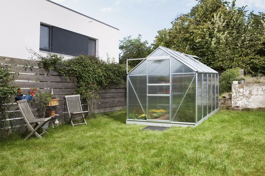 Gewächshaus Venus 6200 HKP 4 mm, Farbe alu