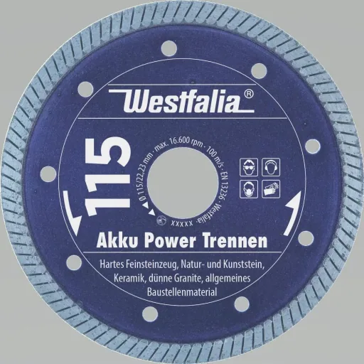 Diamanttrennscheibe Akku Power Trennen, Durchmesser 115 mm