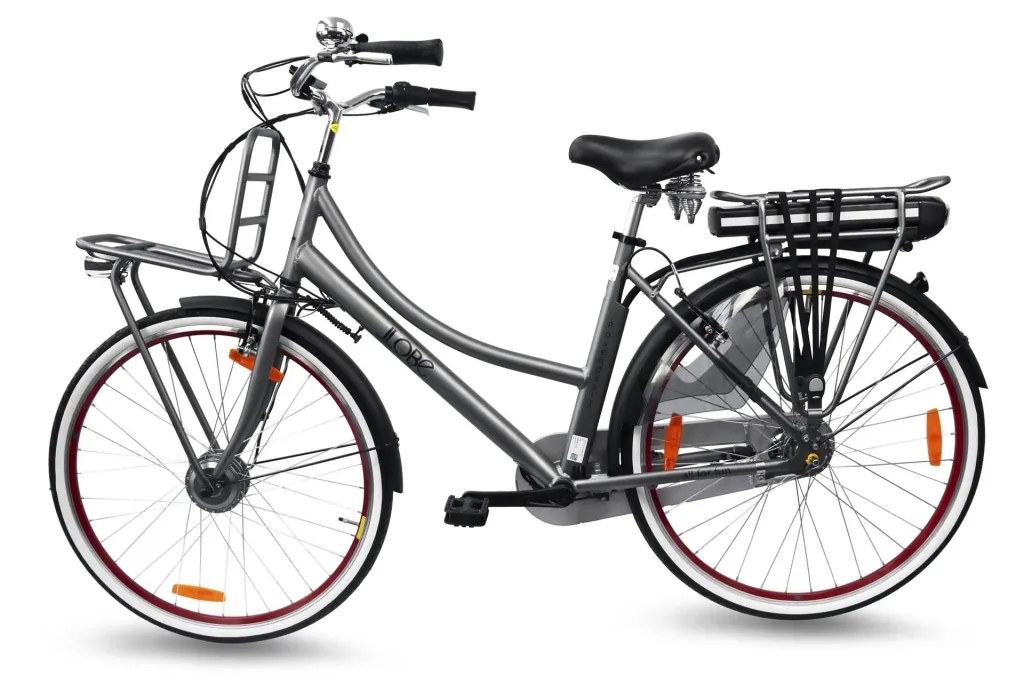Damen City E-Bike, 28 Zoll, Rahmenhöhe 50 cm, 7-Gang Nabenschaltung, grau, Rosendaal 3 Lady, 13Ah