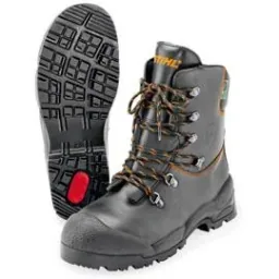 Function Motorsägen-Lederstiefel Größe 42