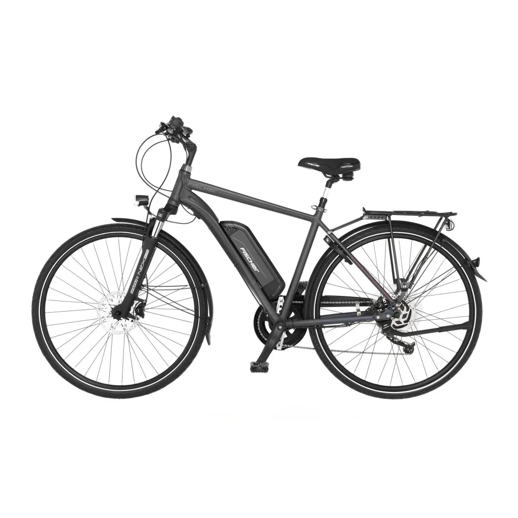 Herren E-Bike Trekking, 28 Zoll Rahmengröße 50cm, 8-Gang Kettenschaltung, anthrazit matt, VIATOR 1.0