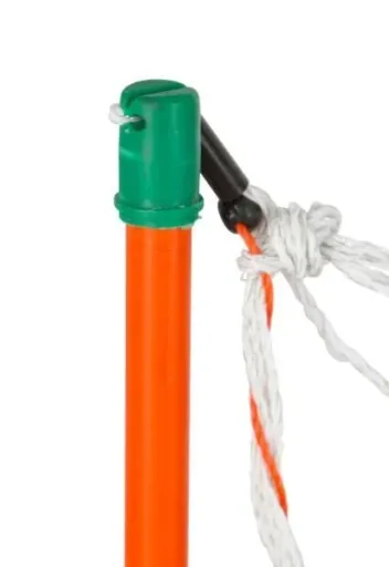 Schafnetz, 50 m weiß/orange, Höhe: 90 cm - Doppelspitze