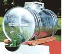 Wasserfass, 600 l mit Holzkufen