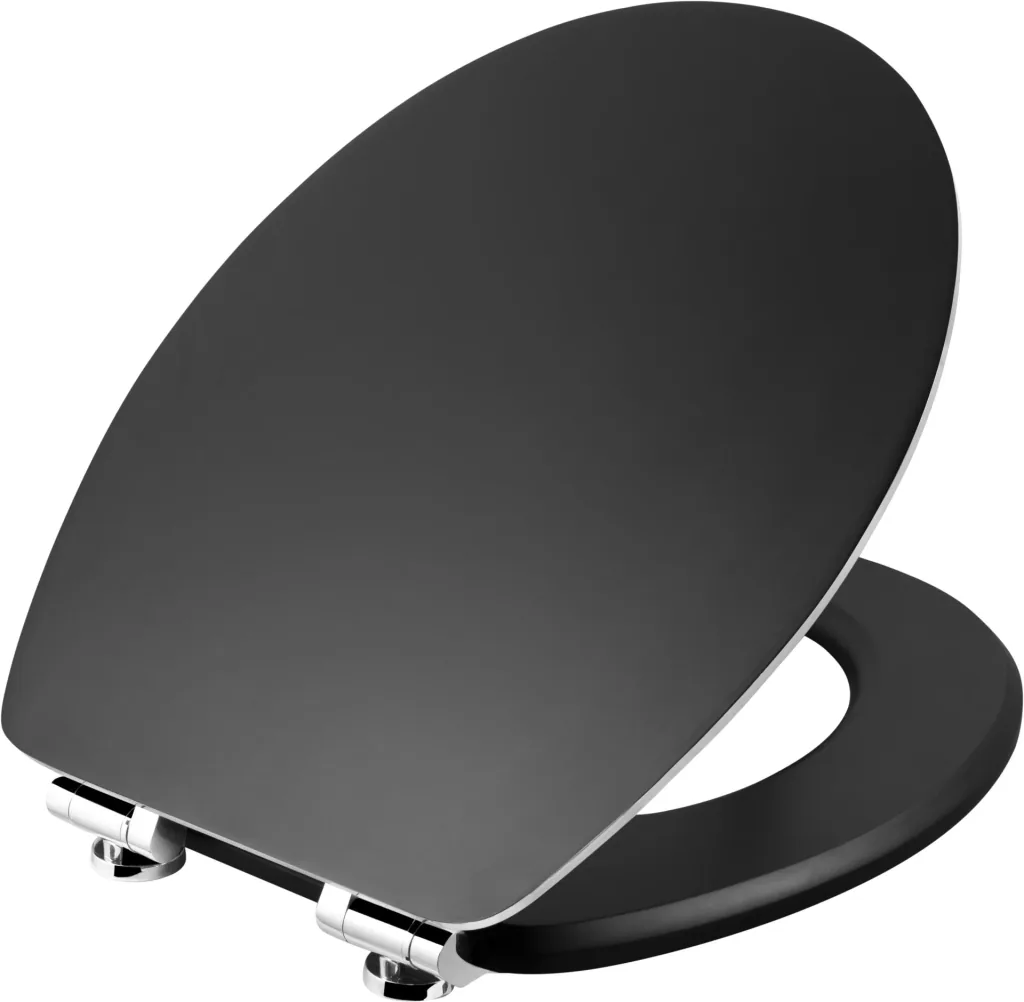 WC-Sitz "Prime" mit Absenkautomatik, FSC, Schwarz steel