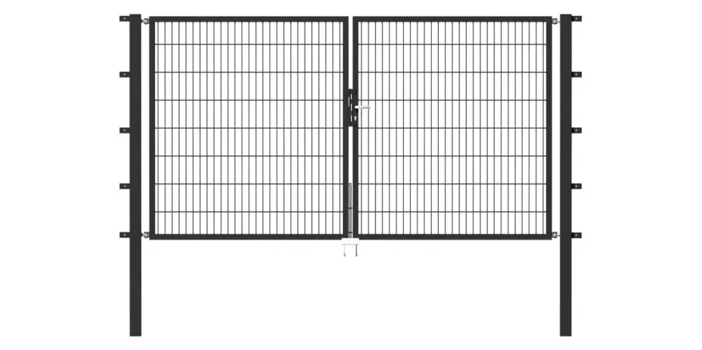 Doppeltor Flexo mit Zubehör, anthrazit, Breite 350 cm, Höhe 100 cm, PF: 80x80 cm