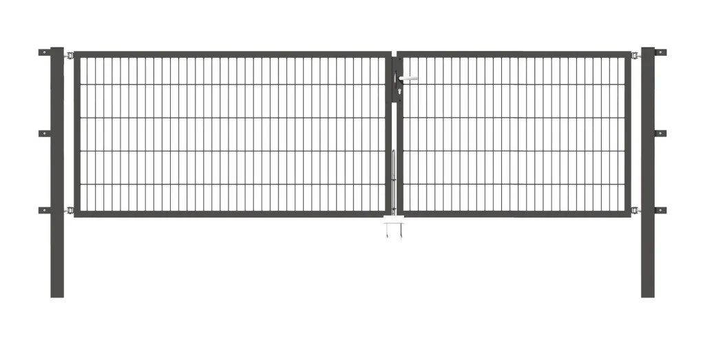 Doppeltor Flexo mit Zubehör, anthrazit, Breite 350 cm, Höhe 100 cm, PF: 80x80 cm