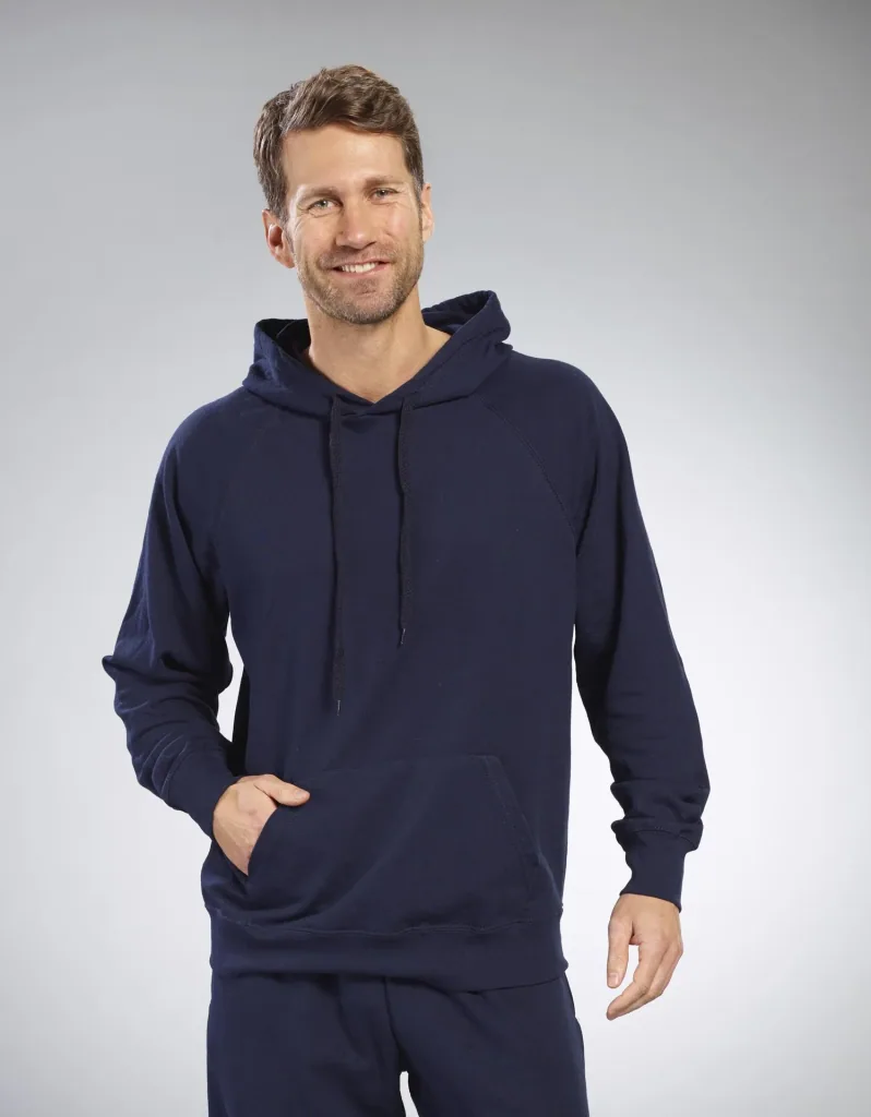 Hoody mit Kängurutasche, Farbe marine, Gr.2XL