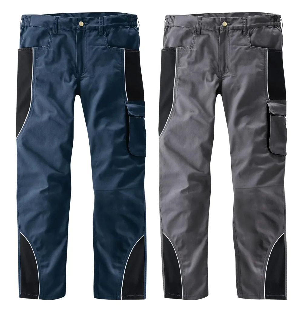 Bundhose mit Reflektorpaspel, Farbe anthrazit/schwarz, Gr.58