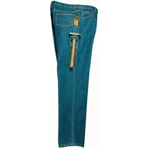 Arbeitsjeans aus strapazierfähigem Denim, Farbe blau, Gr. 53