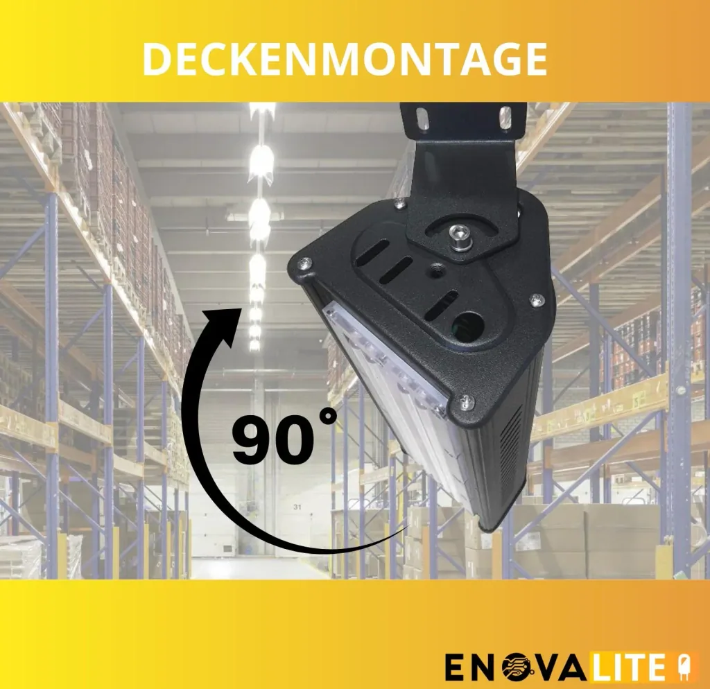 LED-HighBay in linearer Form bietet 50 W, 6000 lm, 5000 K (neutralweiß), IP65 & ENEC-Zertifizierung