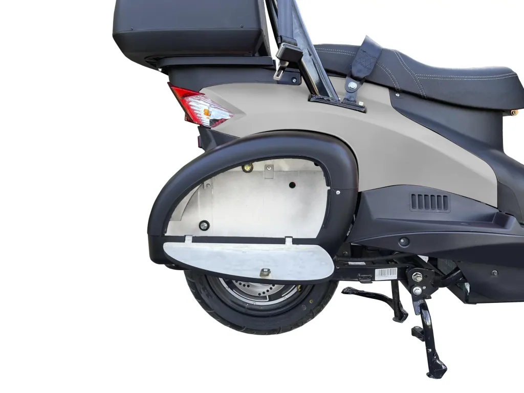 E-Kompaktroller "Lucca Duo", 25 km/h, Silberfarben