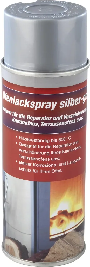 Ofenlack silbergrau, 400 ml Spraydose, Hochtemperaturspray bis 600°C