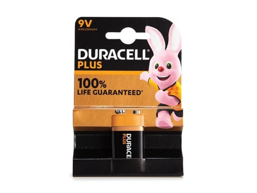 Duracell - Plus Alkaline-Batterie 9 V E-block 6LR61 MN1604 - 1 Stück