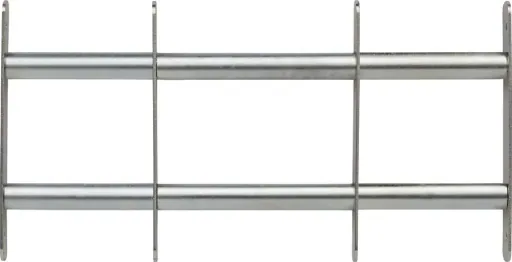Fenstergitter 7300 individuell einstellbar, 700 - 1050 x 300 mm mit 2 Querstreben