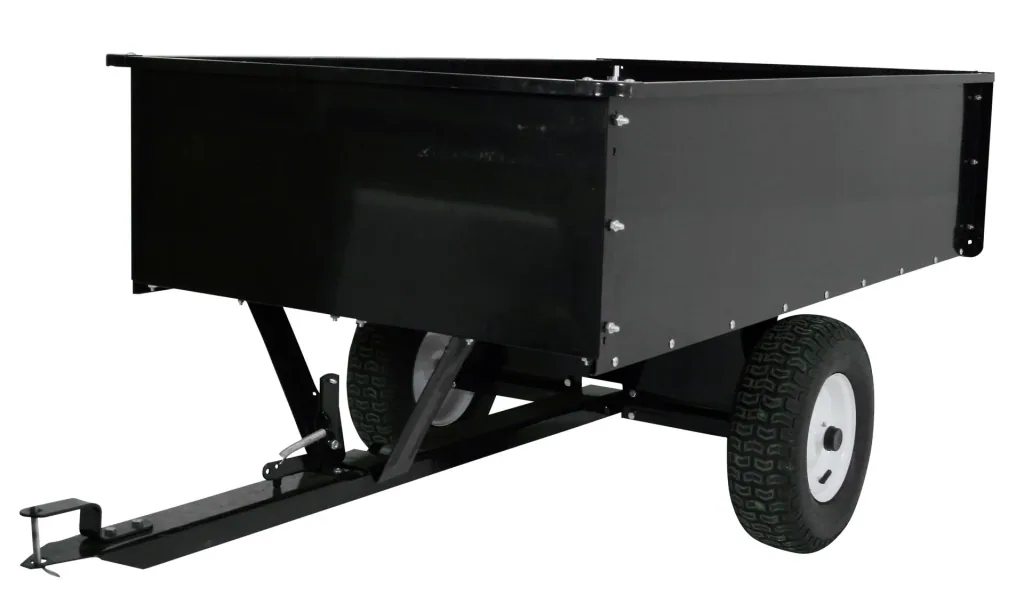 Rasentraktor Anhänger 150 kg - Mit Kippfunktion 97 x 76 x 30 cm