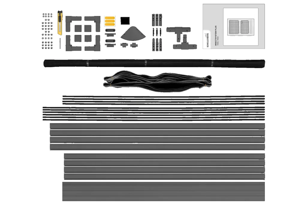 Insektenschutztür PLUS, Farbe anthrazit, 100 x 210 cm