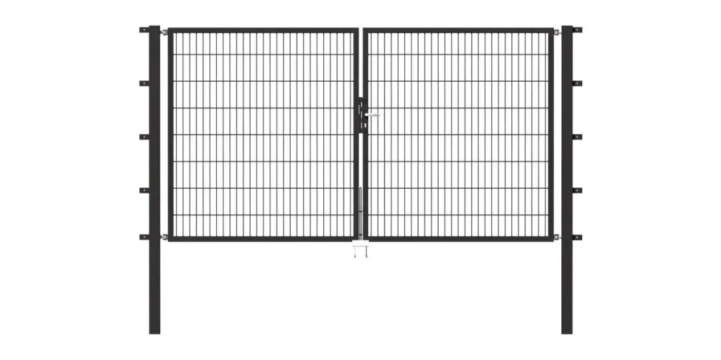 Doppeltor Flexo mit Zubehör, anthrazit, Breite 200 cm, Höhe 160 cm, PF: 60x60 cm