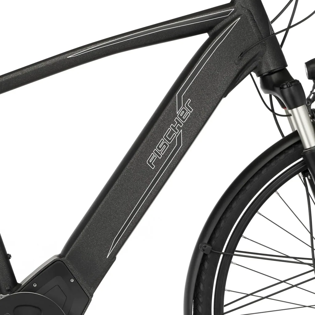 Herren E-Bike Trekking, 28 Zoll, Rahmengröße 55cm, 10-Gang Kettenschaltung, graphit metallic matt, VIATOR 6.0i