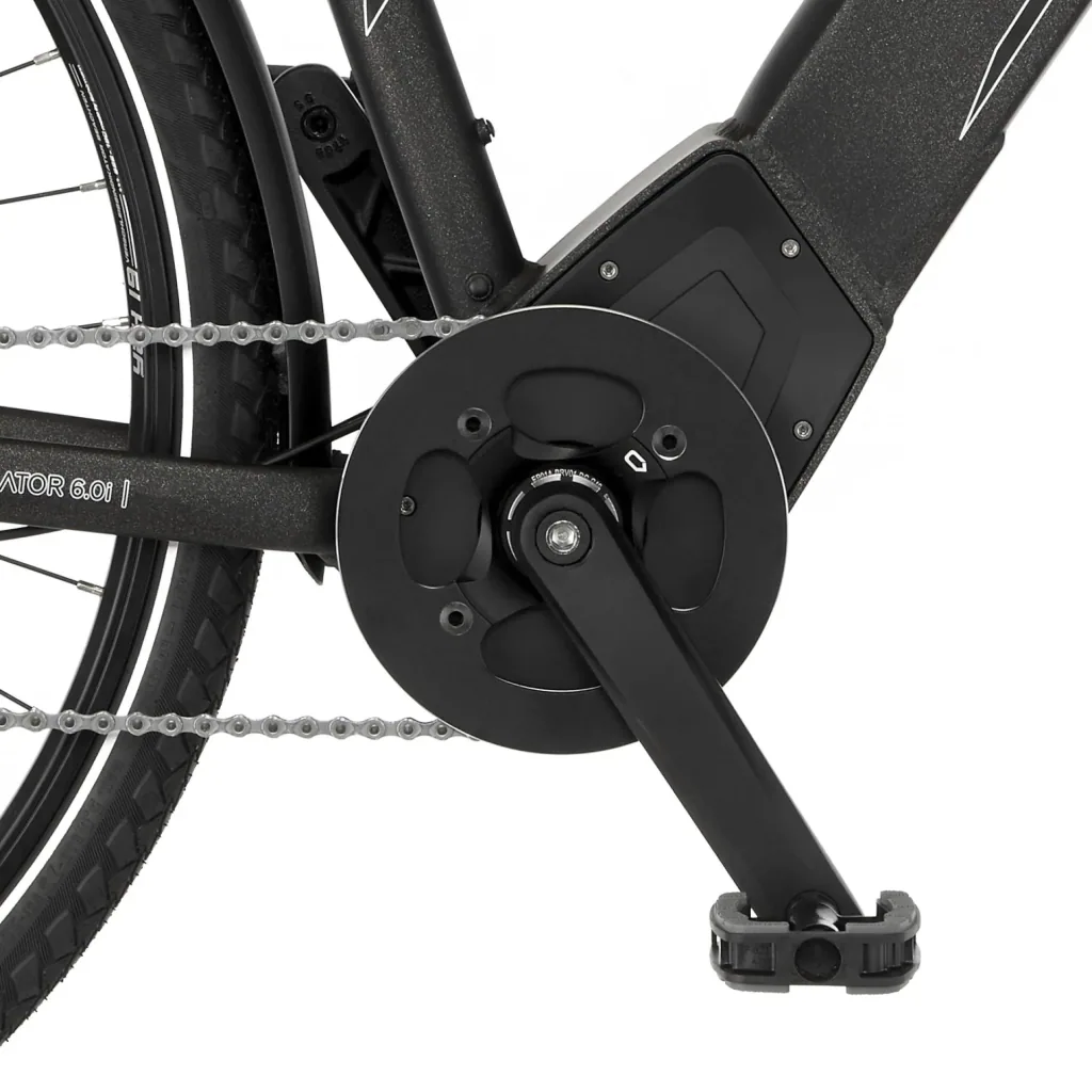 Herren E-Bike Trekking, 28 Zoll, Rahmengröße 55cm, 10-Gang Kettenschaltung, graphit metallic matt, VIATOR 6.0i