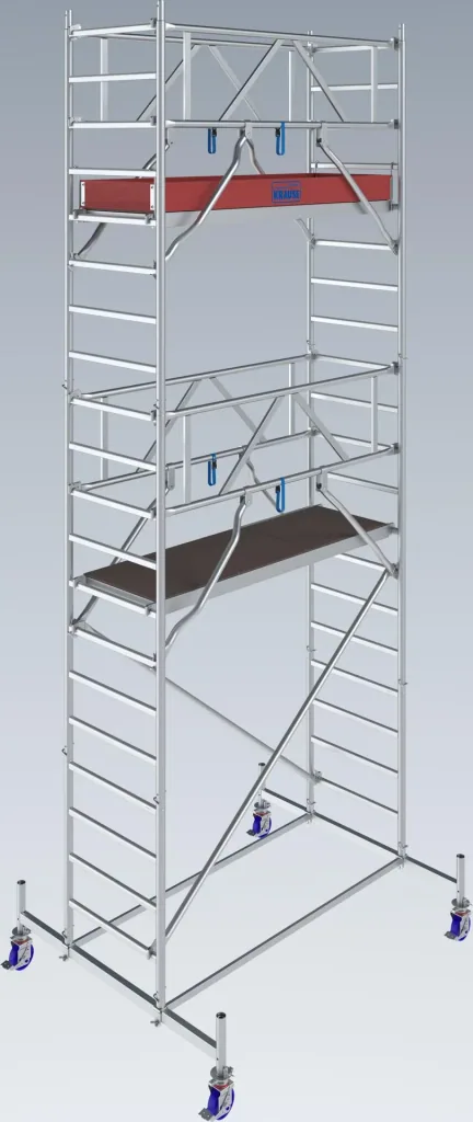 STABILO Fahrgerüst Serie 10, Feldlänge 2 m, Arbeitshöhe ca. 6,40 m