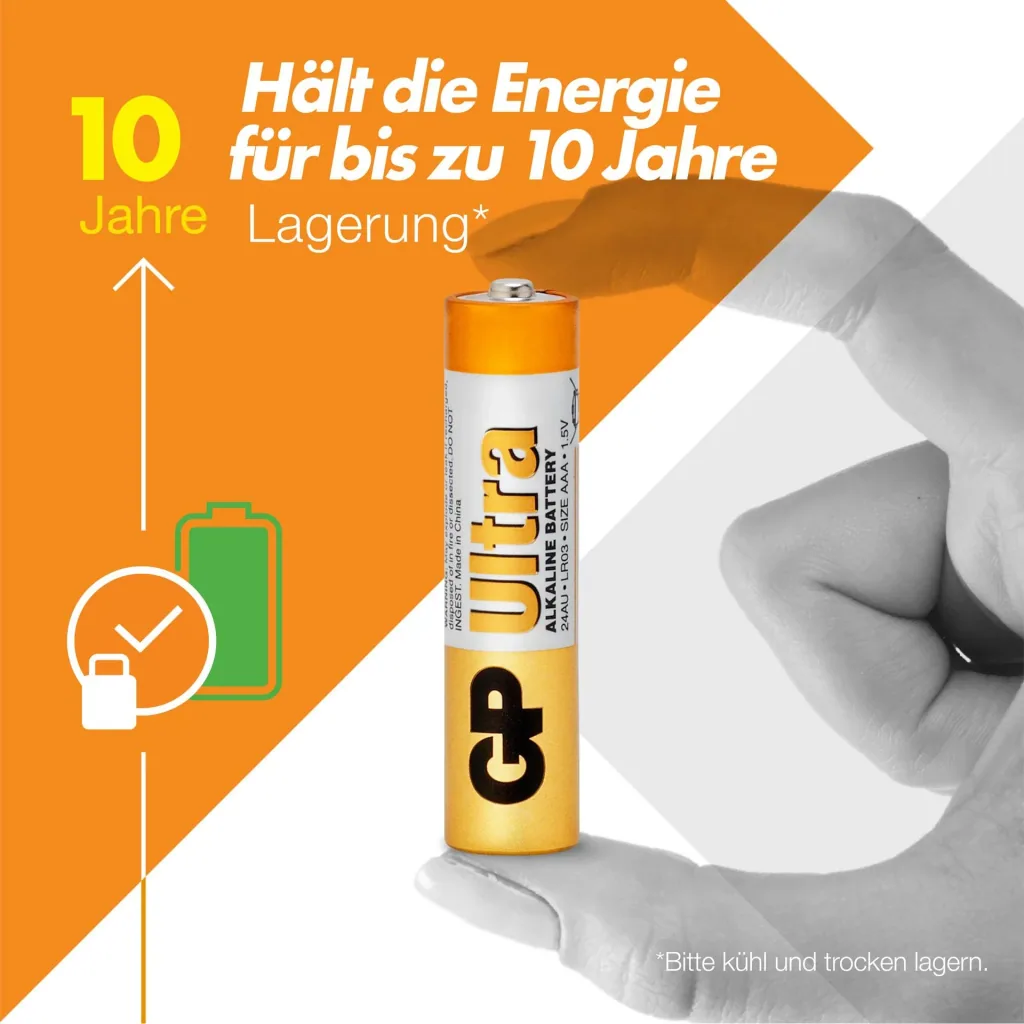 ULTRA Micro (AAA) Alkaline Batterien - 4 Stück