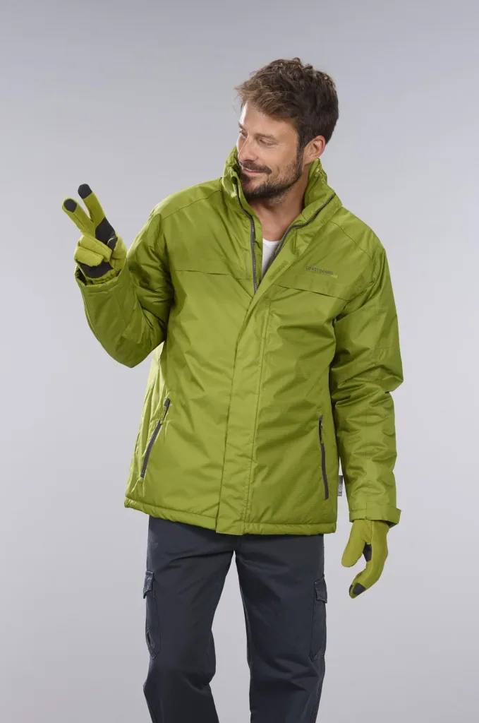 Funktionsjacke Farbe grün, atmungsaktiv, winddicht und wasserabweisend, Gr.M