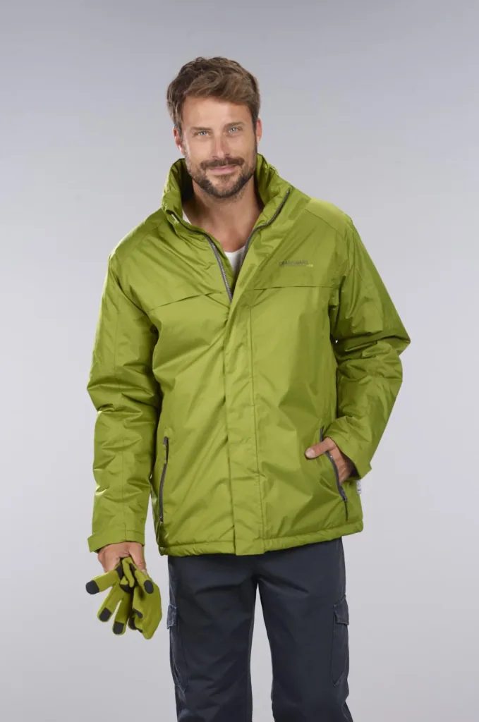 Funktionsjacke Farbe grün, atmungsaktiv, winddicht und wasserabweisend, Gr.M