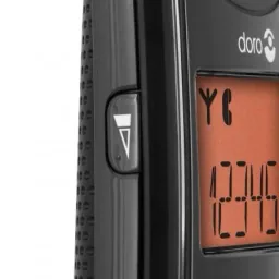 Analoges DECT-Telefon PhoneEasy 100w schwarz mit Telefonbuch bis zu 20 Einträgen