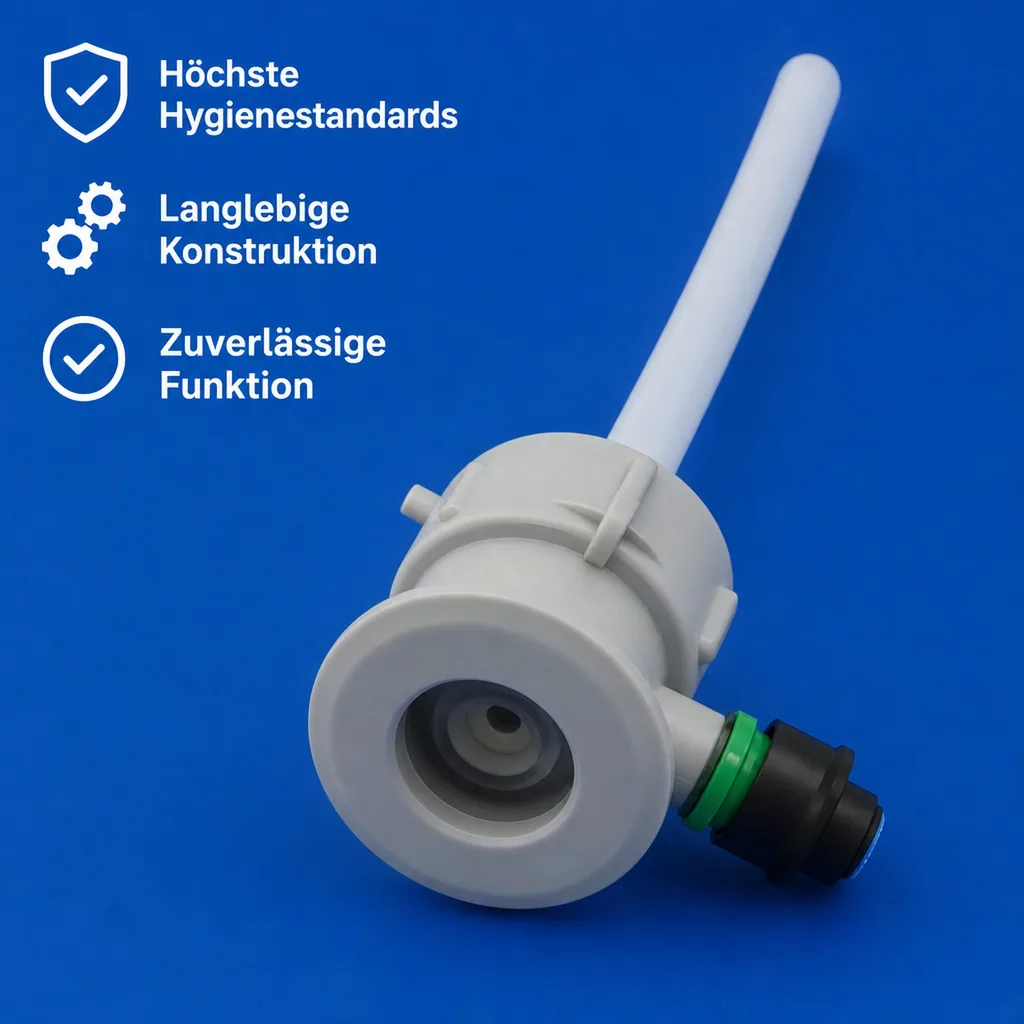 Fitting zum Aufschrauben auf Reinigungsbehälter, Kunststoff, Art: Köpi - Fitting