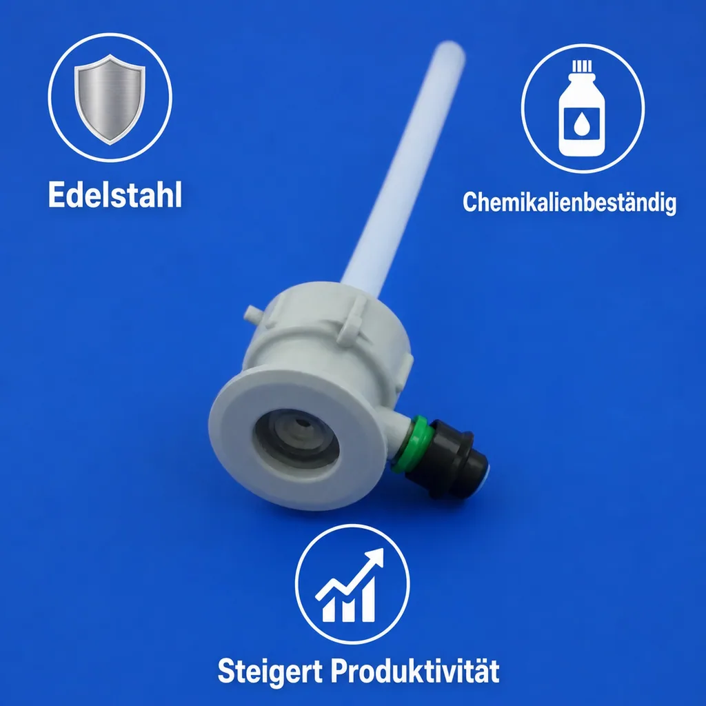 Fitting zum Aufschrauben auf Reinigungsbehälter, Kunststoff, Art: Köpi - Fitting
