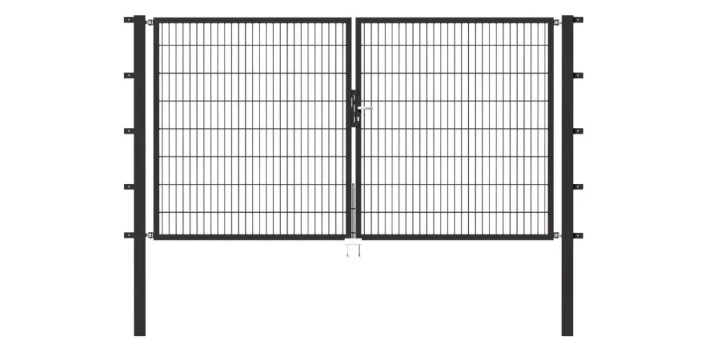 Doppeltor Flexo mit Zubehör, anthrazit, Breite 250 cm, Höhe 100 cm, PF: 60x60 cm