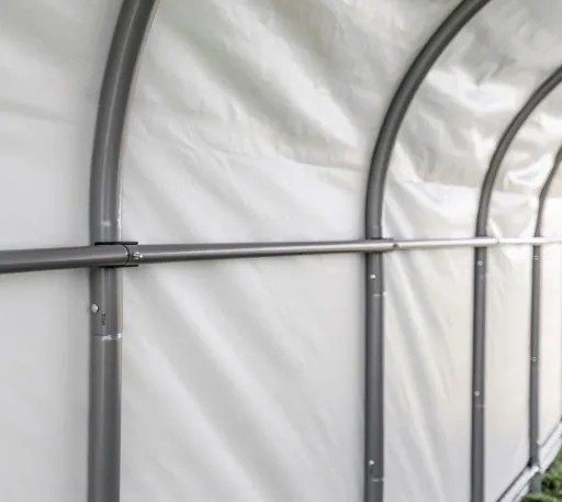ShelterLogic Weidezelt Run-In-Shed 40,87 m² Grün, 670×610 cm – offener Unterstand für Pferde & Vieh, wetterfest