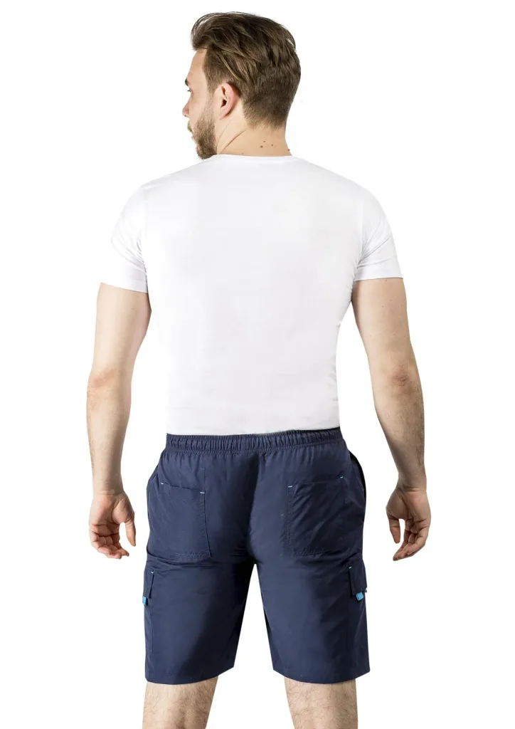 Cargoshort mit Gummizug, Farbe marine, Gr.M
