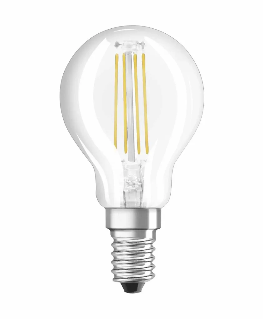LED STAR FILAMENT Tropfenlampe mit 2,5 Watt, E14, kaltweiß, klar