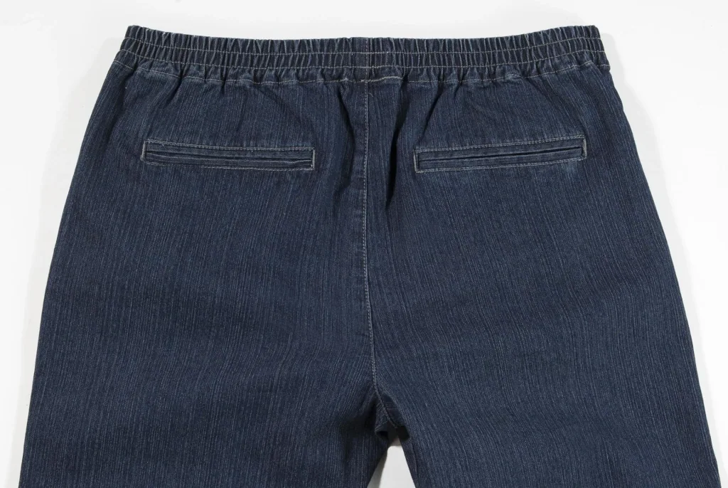 Schlupfjeans mit Dehnbund, Farbe indigo, Gr. 52