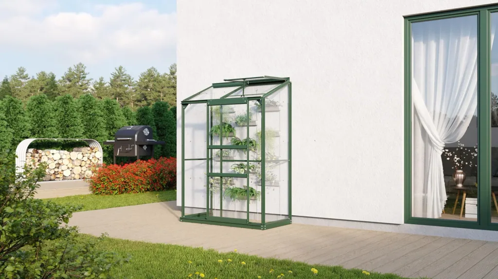 Gewächshaus Styx 900 ESG3 mm, Farbe smaragd