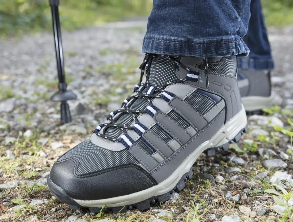 Trekkingschuh, Farbe grau/schwarz/blau, Gr.41