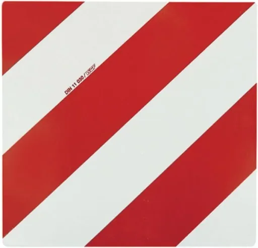 Warntafel, 423 x 423 mm, linksabweisend